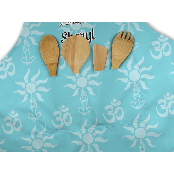 Sundance Yoga Studio Apron - Pocket Detail with Props