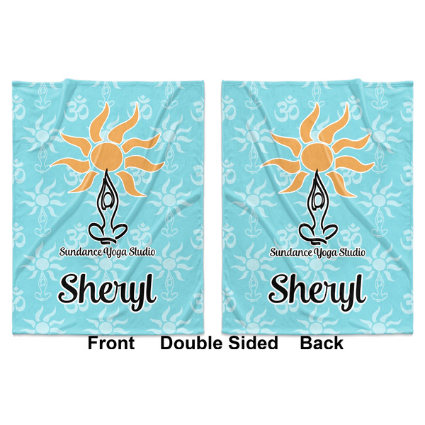 Sundance Yoga Studio Baby Blanket (Double Sided - Printed Front and Back)