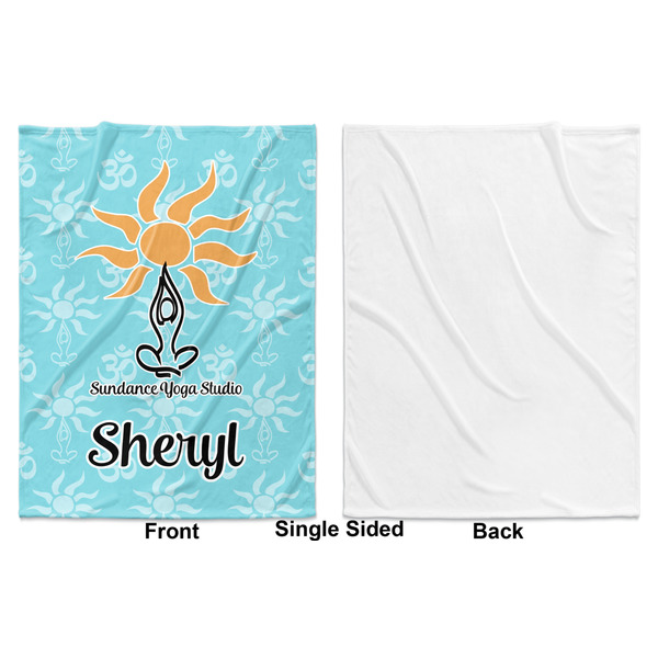 Sundance Yoga Studio Baby Blanket (Single Sided - Printed Front, White Back)
