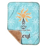 Sundance Yoga Studio Sherpa Baby Blanket - 30" x 40" w/ Name or Text