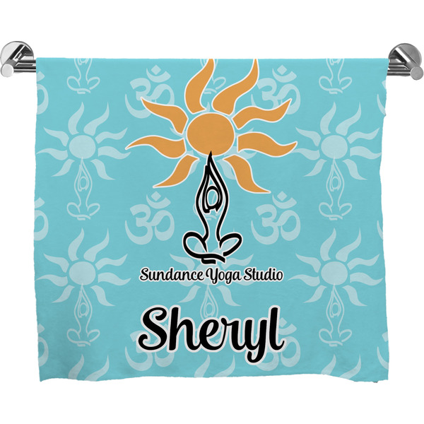 Custom Sundance Yoga Studio Bath Towel w/ Name or Text