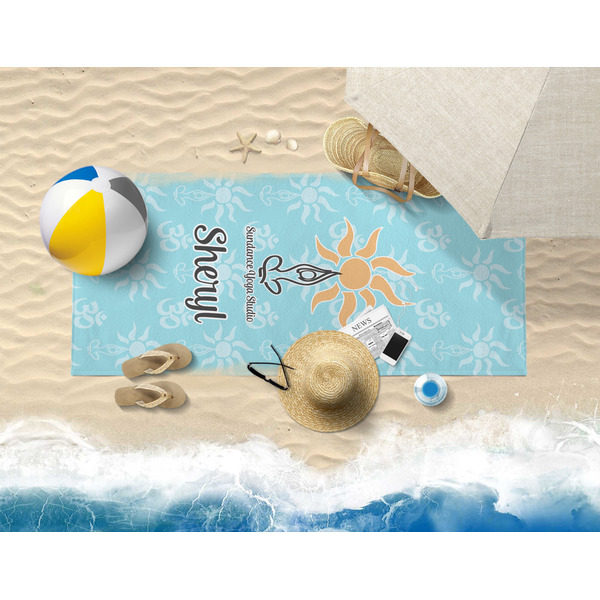 Sundance Yoga Studio Beach Towel Lifestyle