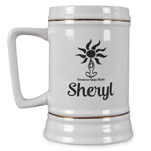 Custom Sundance Yoga Studio Beer Stein (Personalized)