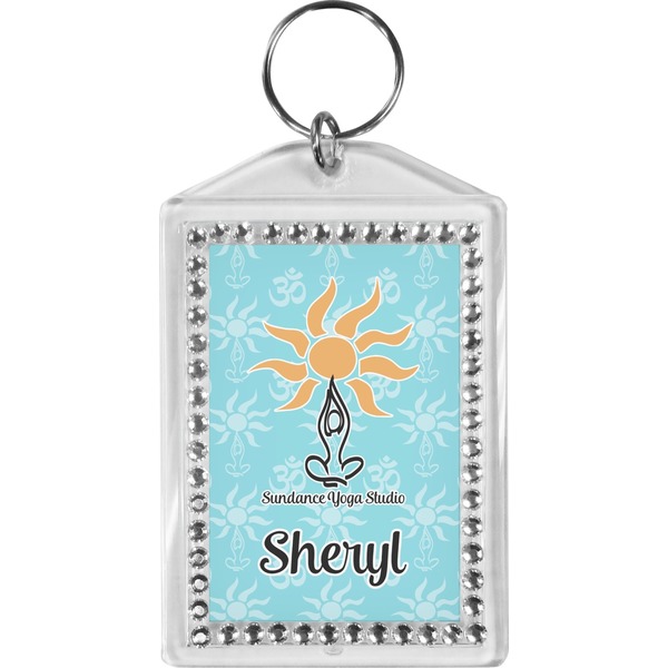 Custom Sundance Yoga Studio Bling Keychain (Personalized)