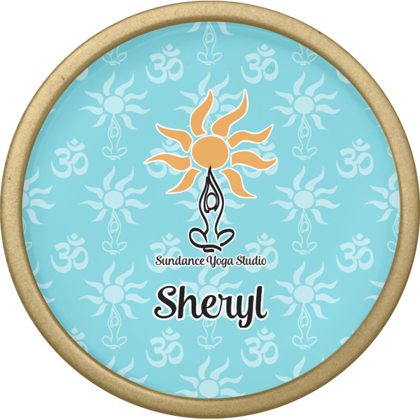 Sundance Yoga Studio Cabinet Knob - Gold - Front