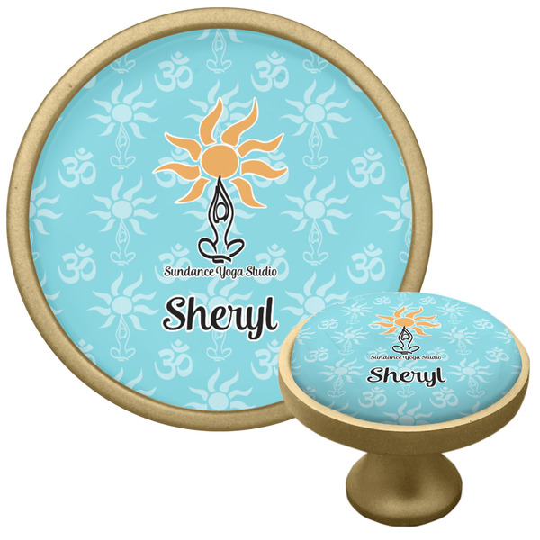 Sundance Yoga Studio Cabinet Knob - Gold - Multi Angle
