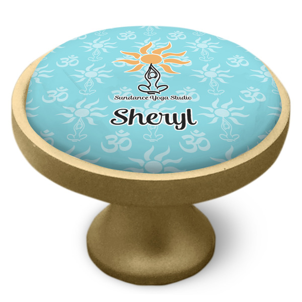 Sundance Yoga Studio Cabinet Knob - Gold - Side