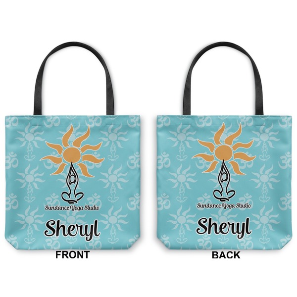 Sundance Yoga Studio Canvas Tote - Front and Back