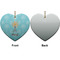 Sundance Yoga Studio Ceramic Flat Ornament - Heart Front & Back (APPROVAL)