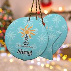Sundance Yoga Studio Ceramic Ornament w/ Name or Text