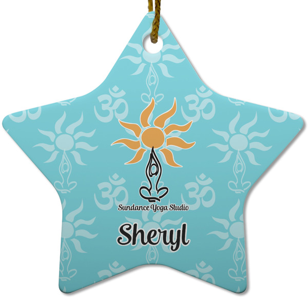 Sundance Yoga Studio Ceramic Flat Ornament - Star (Front)