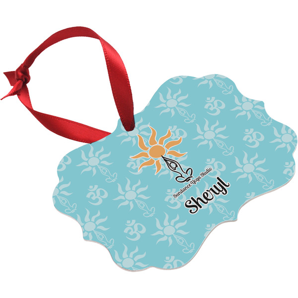 Sundance Yoga Studio Christmas Ornament (Angle View)