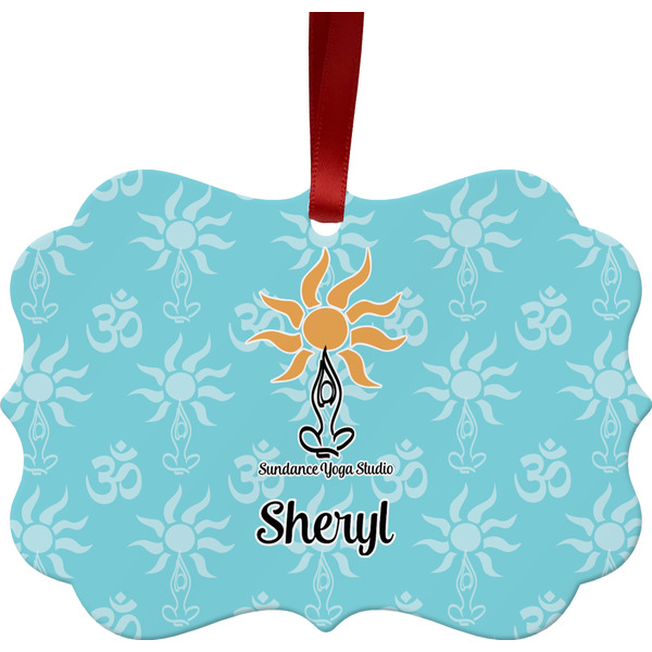 Sundance Yoga Studio Christmas Ornament (Front View)