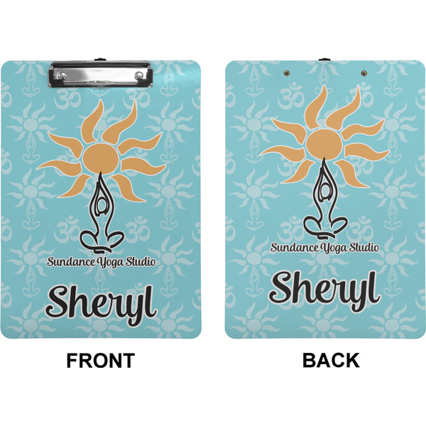 Sundance Yoga Studio Clipboard (Letter) (Front + Back)
