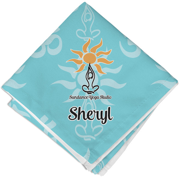 Custom Sundance Yoga Studio Cloth Napkin w/ Name or Text