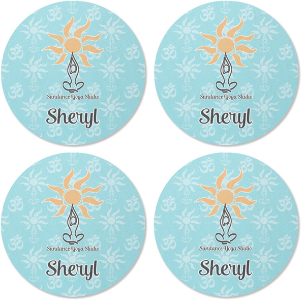 Sundance Yoga Studio Coaster Round Rubber Back - Apvl