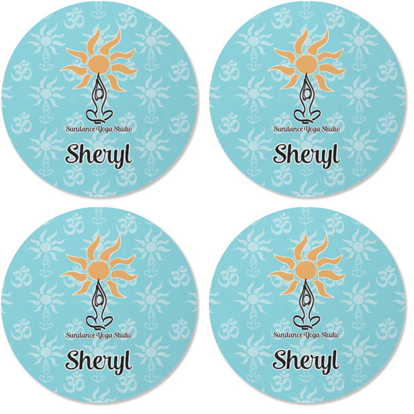 Sundance Yoga Studio Coaster Round Rubber Back - Apvl