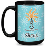 Sundance Yoga Studio 15 Oz Coffee Mug - Black (Personalized)