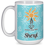 Sundance Yoga Studio 15 Oz Coffee Mug - White (Personalized)