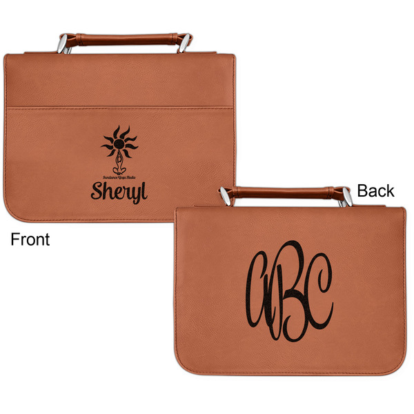Sundance Yoga Studio Cognac Leatherette Bible Covers - Small Double Sided Apvl