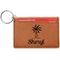 Sundance Yoga Studio Cognac Leatherette Keychain ID Holders - Front Credit Card