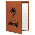 Sundance Yoga Studio Leatherette Portfolio with Notepad (Personalized)
