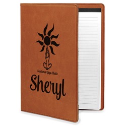 Sundance Yoga Studio Leatherette Portfolio with Notepad (Personalized)