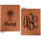 Sundance Yoga Studio Cognac Leatherette Portfolios with Notepad - Small - Double Sided- Apvl