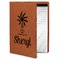 Sundance Yoga Studio Cognac Leatherette Portfolios with Notepad - Small - Main