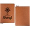 Sundance Yoga Studio Cognac Leatherette Portfolios with Notepad - Small - Single Sided- Apvl