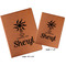 Sundance Yoga Studio Cognac Leatherette Portfolios with Notepad - Compare Sizes