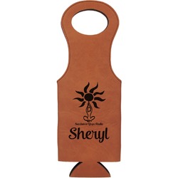 Sundance Yoga Studio Leatherette Wine Tote (Personalized)