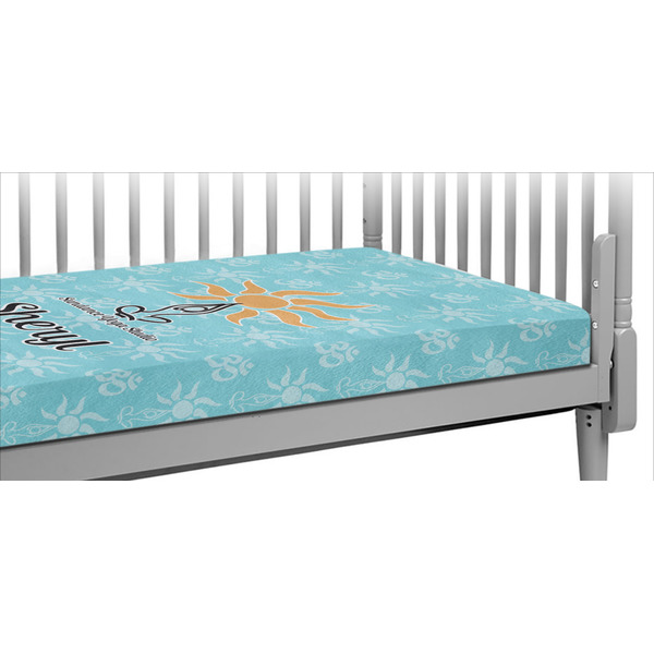 Custom Sundance Yoga Studio Crib Fitted Sheet w/ Name or Text