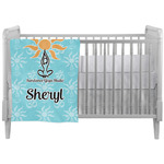 Sundance Yoga Studio Crib Comforter / Quilt w/ Name or Text