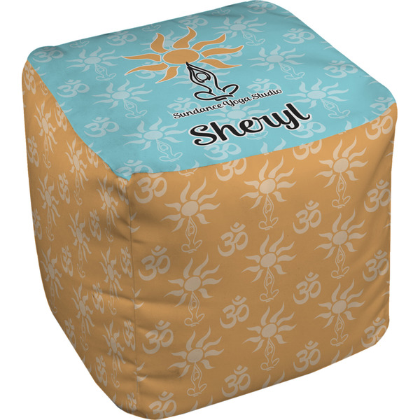 Custom Sundance Yoga Studio Cube Pouf Ottoman (Personalized)