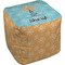 Sundance Yoga Studio Cube Pouf Ottoman (Personalized)
