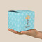 Sundance Yoga Studio Cube Favor Gift Box - On Hand - Scale View