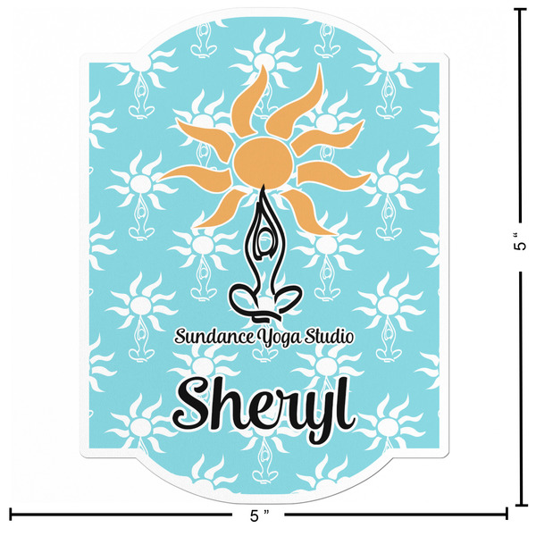 Sundance Yoga Studio Custom Shape Iron On Patches - L - APPROVAL