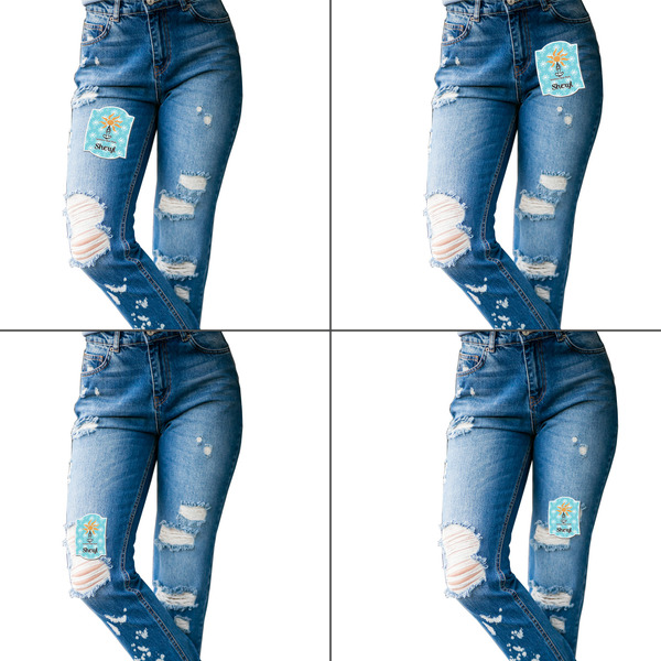 Sundance Yoga Studio Custom Shape Iron On Patches - L set of 4 APPROVAL