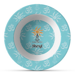 Sundance Yoga Studio Plastic Bowl - Microwave Safe - Composite Polymer (Personalized)