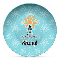 Sundance Yoga Studio Microwave Safe Plastic Plate - Composite Polymer (Personalized)