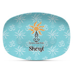Sundance Yoga Studio Plastic Platter - Microwave & Oven Safe Composite Polymer (Personalized)