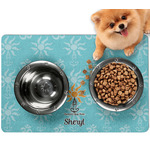 Sundance Yoga Studio Dog Food Mat - Small w/ Name or Text