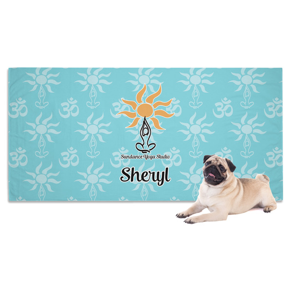 Custom Sundance Yoga Studio Dog Towel w/ Name or Text