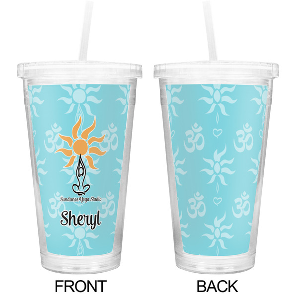 Sundance Yoga Studio Double Wall Tumbler with Straw - Approval