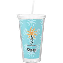 Sundance Yoga Studio Double Wall Tumbler with Straw (Personalized)