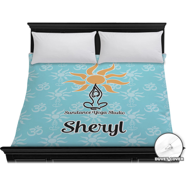 Custom Sundance Yoga Studio Duvet Cover - King (Personalized)