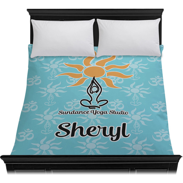 Sundance Yoga Studio Duvet Cover - Queen - On Bed - No Prop