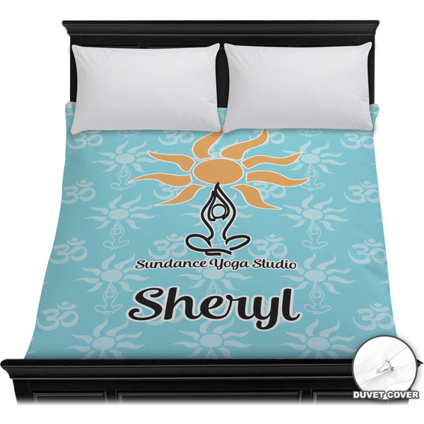 Custom Sundance Yoga Studio Duvet Cover - Full / Queen (Personalized)