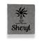 Sundance Yoga Studio Leather Binder - 1" - Grey (Personalized)